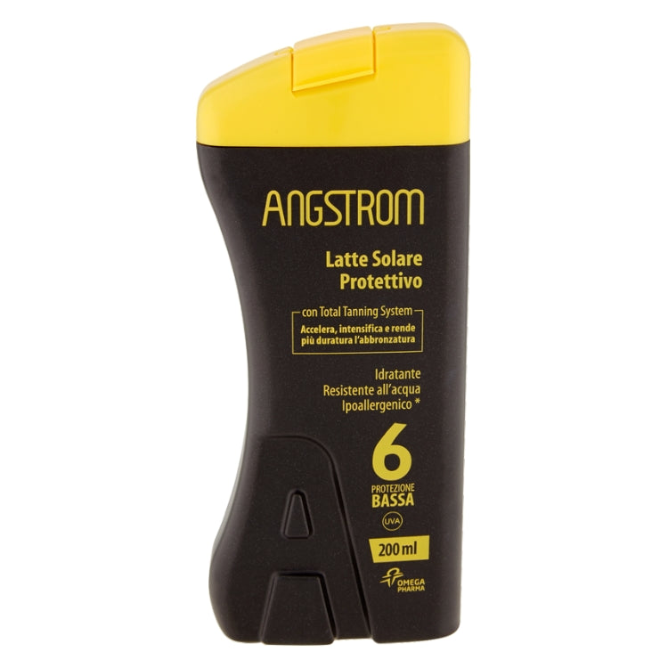 Angstrom - Latte Solare Protettivo - Con Total Tanning System - SPF 6 Protezione Bassa