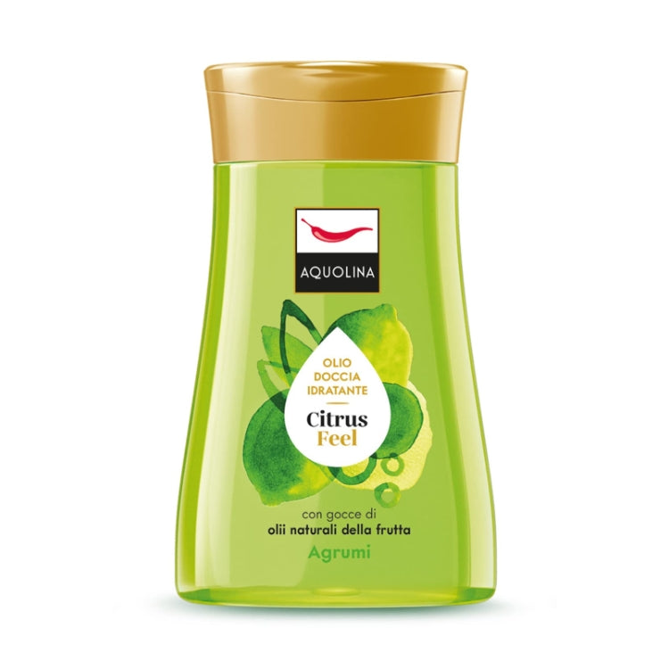 Aquolina - Olio Doccia Idratante - Citrus Feel - Con Gocce Di Olii Naturali Della Frutta - Agrumi