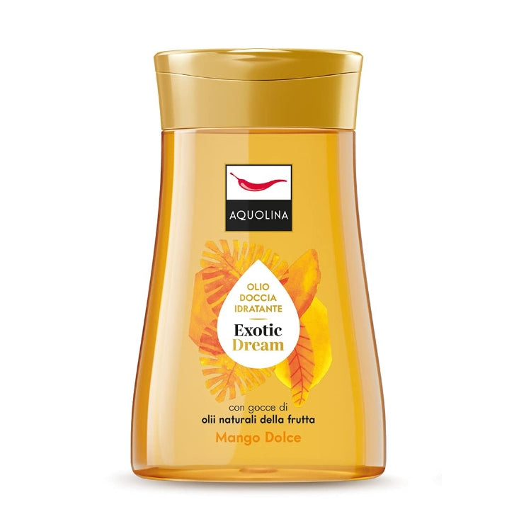 Aquolina - Olio Doccia Idratante - Exotic Dream - Con Gocce Di Olii Naturali Della Frutta - Mango Dolce