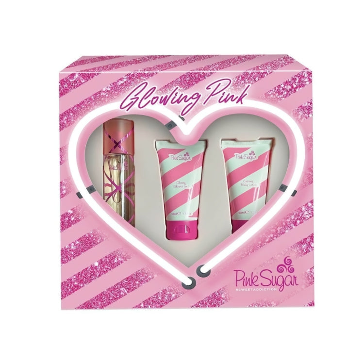 Aquolina - Pink Sugar - #SWEETADDICTION - Glowing Pink - Cofanetto donna