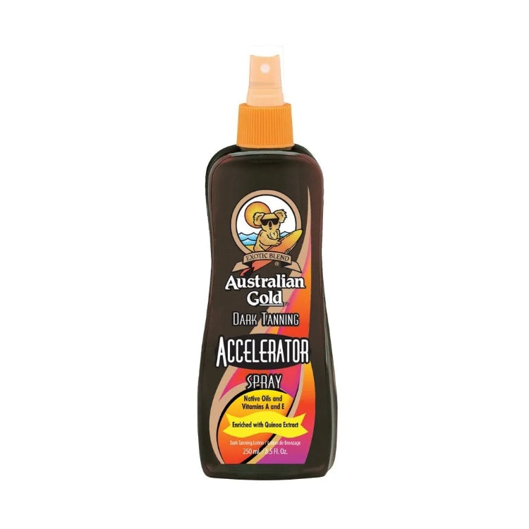 Australian Gold - Accelerator Spray - Native Oils And Vitamins A And E - Enriched With Quinoa Extract