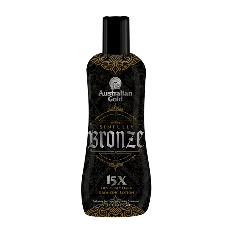 Australian Gold - Sinfully Bronze - 15X Deviously Dark Bronzing Lotion - Professional Salon Lotion / Lotion À Usage Professionnel