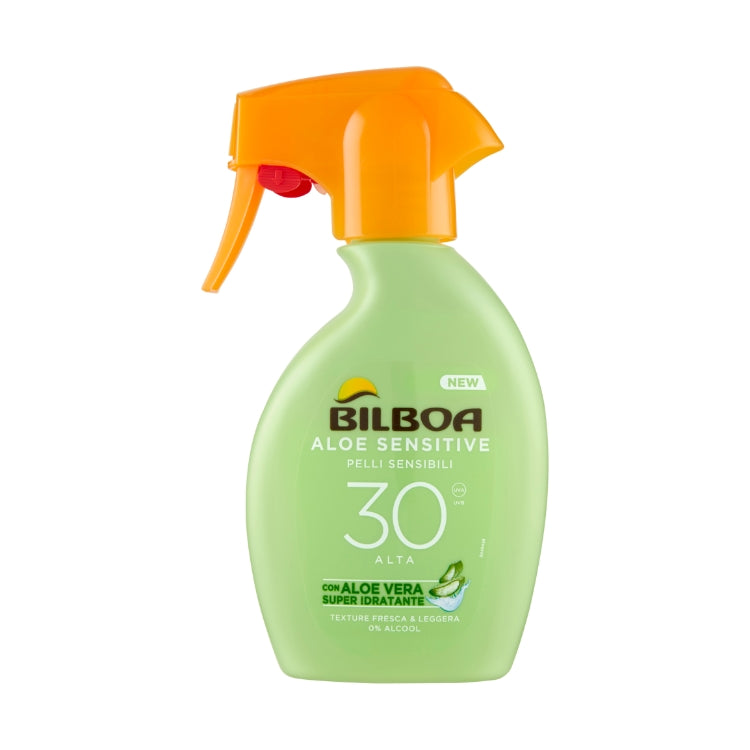 Bilboa - Aloe Sensitive - Pelli Sensibili - Con Aloe Vera Super Idratante - Spray