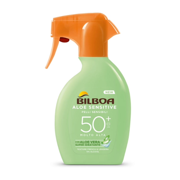Bilboa - Aloe Sensitive - Pelli Sensibili - Con Aloe Vera Super Idratante - Spray