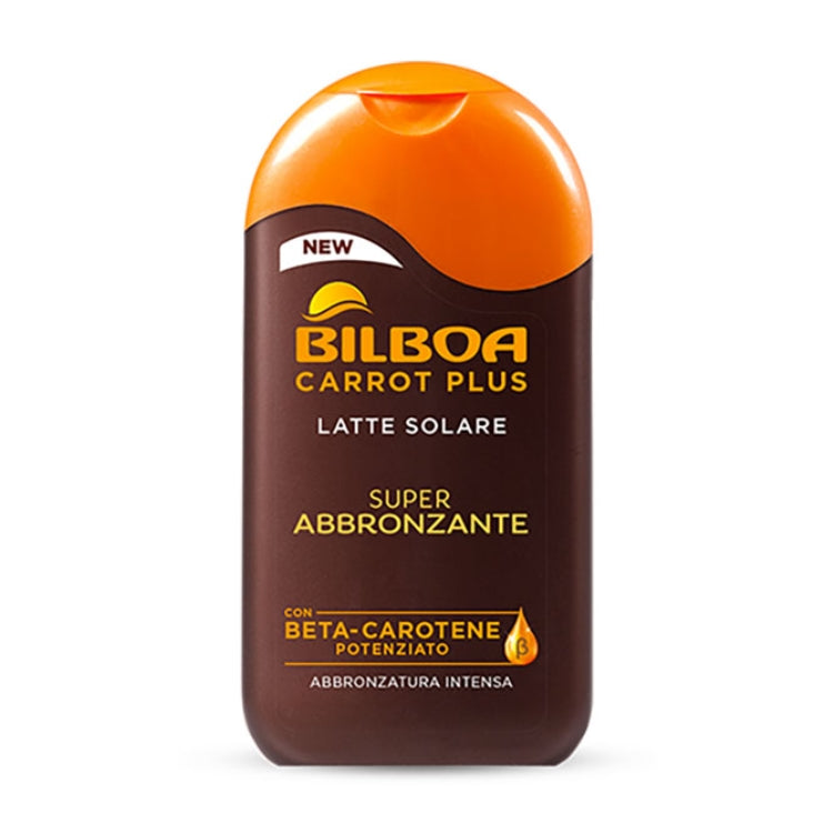 Bilboa - Carrot Plus - Latte Solare Super Abbronzante - Con Beta-Carotene Potenziato - Abbronzatura Intensa