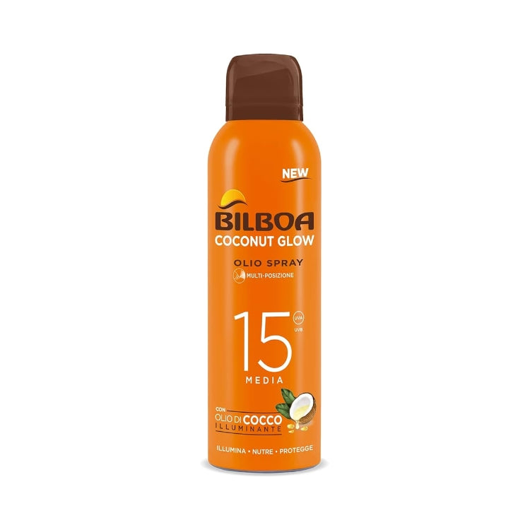 Bilboa - Coconut Glow - Olio Spray - Multi-Posizione - Con Olio Di Cocco Illuminante - Illumina-Nutre-Protegge