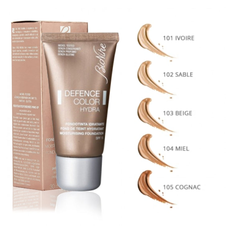 BioNike - Defence Color Hydra - Fondotinta Idratante SPF 15 - Pelli Sensibili & Intolleranti