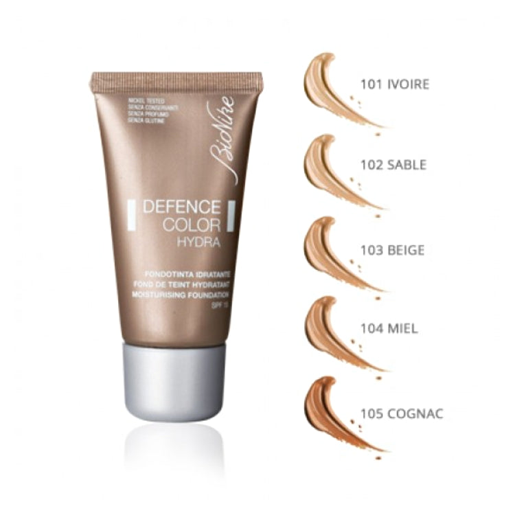 BioNike - Defence Color Hydra - Fondotinta Idratante SPF 15 - Pelli Sensibili & Intolleranti
