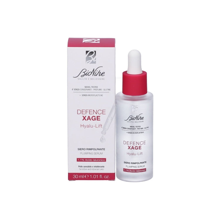 BioNike - Defence Xage - Hyalu-Lift - Siero Rimpolpante - Plumping Serum - 1.1% Acido Ialuronico