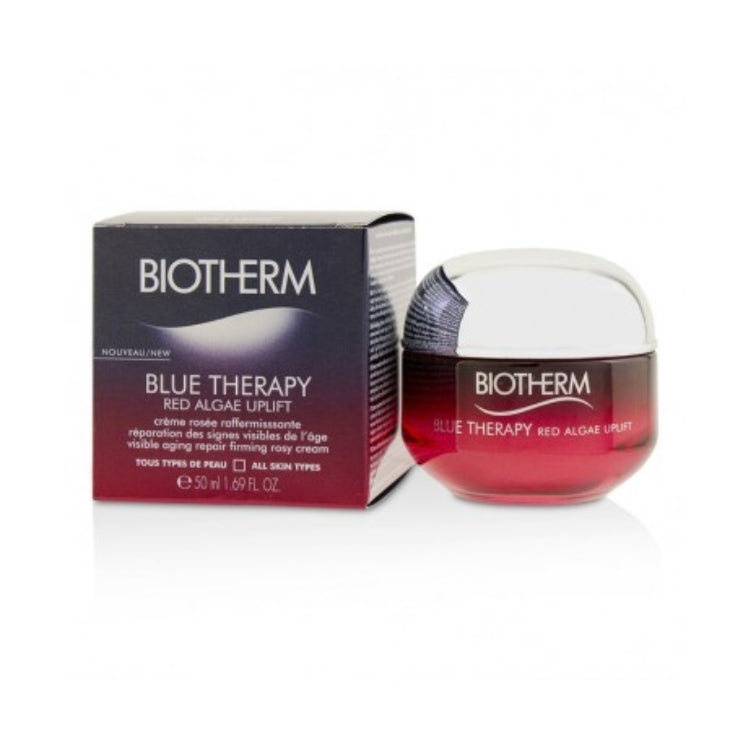 Biotherm - Blue Therapy - Red Algae Uplift - Crème Rosée Raffermissante Rèparation Des Signes Visibles De L'Âge - Visible Aging Repair Firming Rosy Cream - Tous Types De Peau - All Skin Types