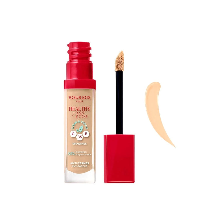 Bourjois - Healty Mix - Clean & Vegan - Vitamins C B5 E - Concealer Anti-Fatigue - Anti-Cernes Anti-Fatigue