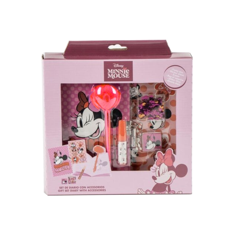 Cerdá - Disney Minnie Mouse - Gift Set Diary With Accessories - Cofanetto bambini