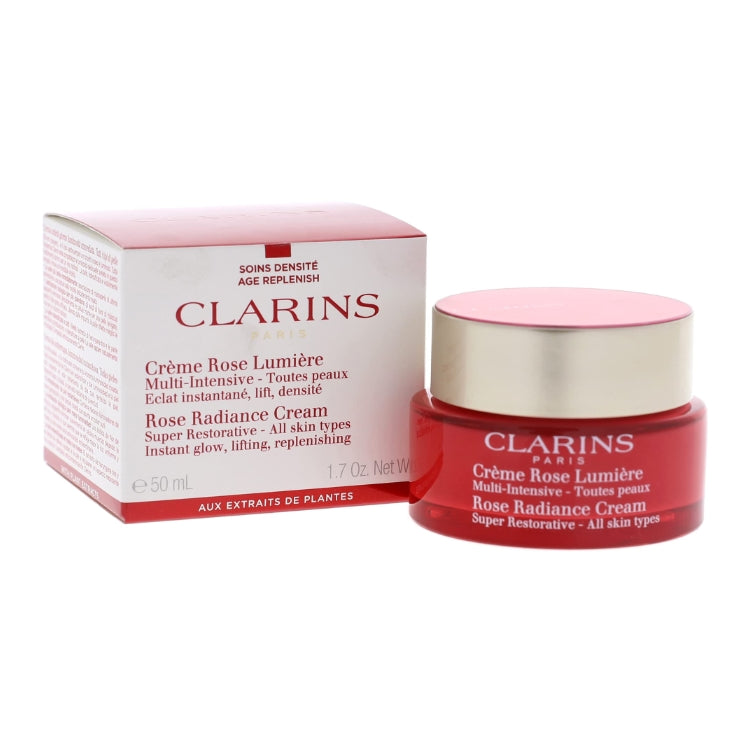Clarins - Crème Rose Lumière - Multi-Intensive - Toutes Peaux - Rose Radiance Cream - Super Restorative - All Skin Types