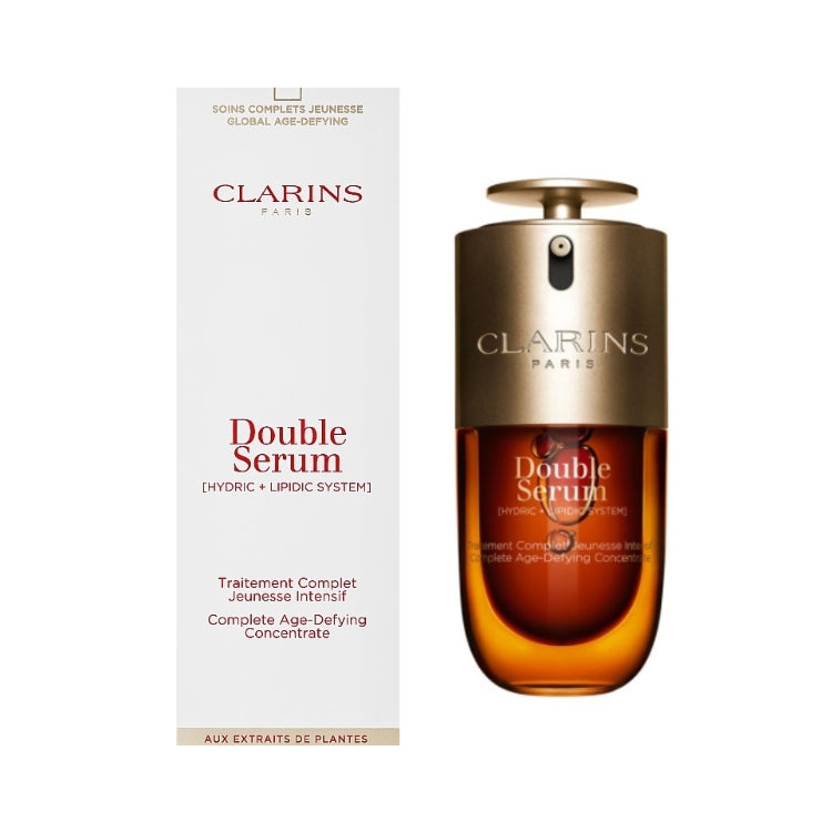Clarins - Double Serum [Hydric + Lipidic System] - Traitement Complet Jeunesse Intensif - Complete Age-Defying Concentrate