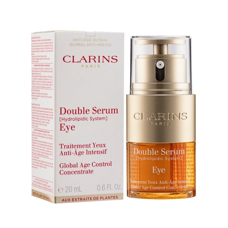 Clarins - Double Serum [Hydrolipidic System] Eye - Traitement Yeux Anti Âge Intensif - Global Age Control Concentrate