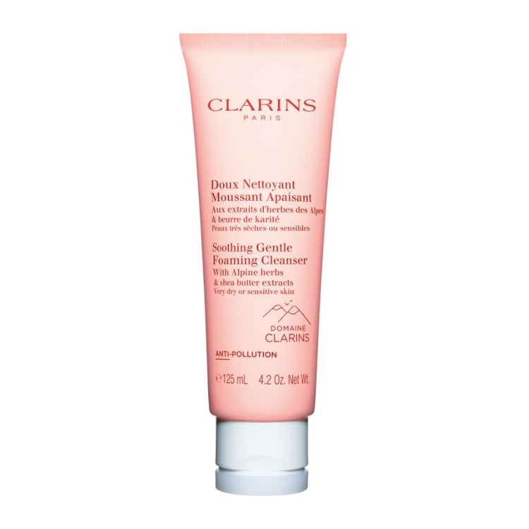 Clarins - Doux Nettoyant Moussant Apaisant - À L'Extrait De Gentiane Jaune Des Alpes & Au Beurre De Karité - Soothing Gentle Foaming Cleanser - With Alpine Golden Gentian Extract & Shea Butter - Peaux Très Sèches Ou Sensibles - Very Dry Or Sensitive Skin