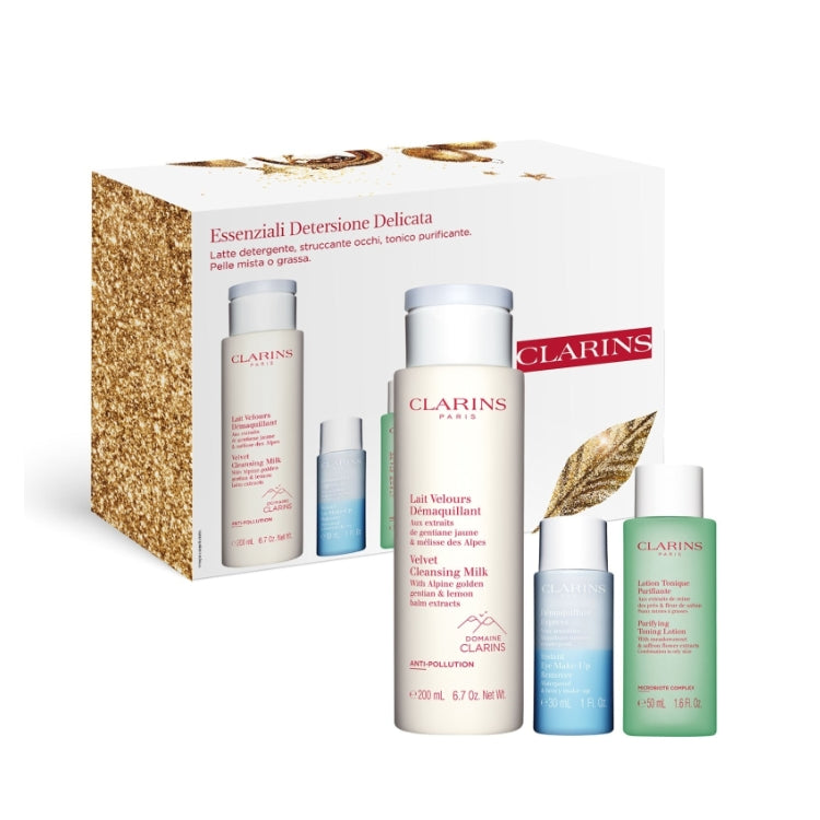 Clarins - Essenziali Detersione Delicata - Cofanetto donna