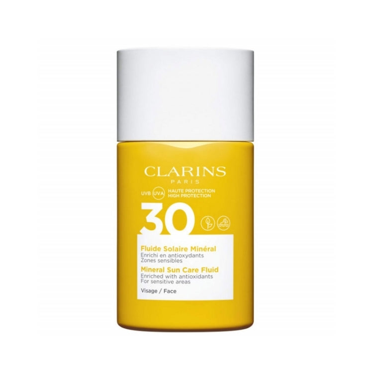 Clarins - Fluide Solaire Minéral - Enrichi En Antioxydants Zones Sensibles - Mineral Sun Care Fluid - Enriched With Antioxidants For Sensitive Areas - Visage-Face - SPF 30