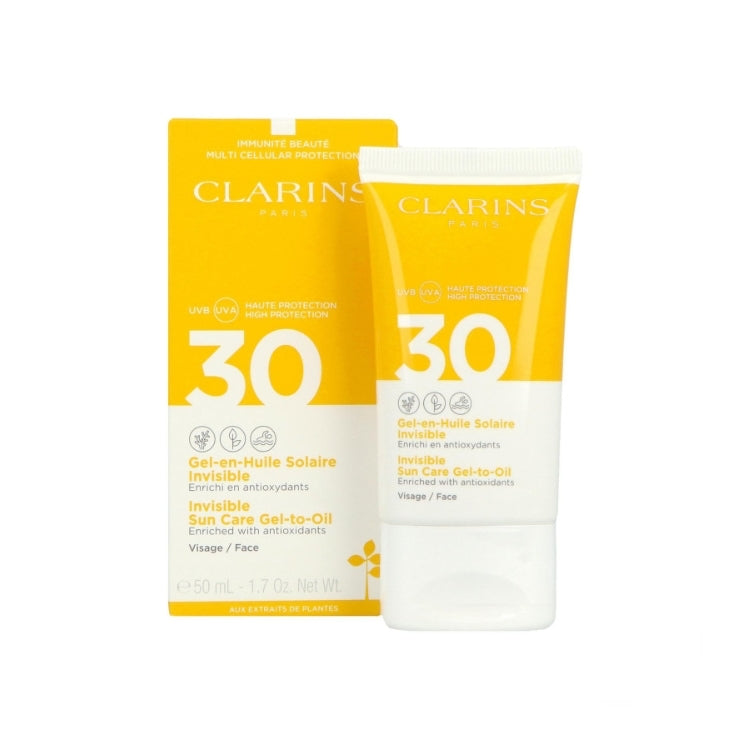 Clarins - Gel-En-Huile Solaire Invisible - Enrichi En Antioxydants - InvisibleSun Care Gel-To-Oil - Enriched With Antioxidants - Visage-Face - SPF 30
