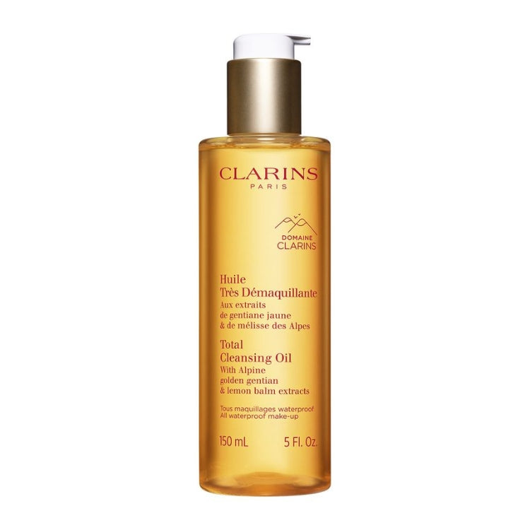 Clarins - Huile Très Démaquillante - Aux Extraits De Gentiane Jaune & Mélisse Desl Alpes - Total Cleansing Oil - With Alpine Golden Gentian & Lemon Balm Extracts - Tous Maquillages Waterproof - All Waterproof Make-Up