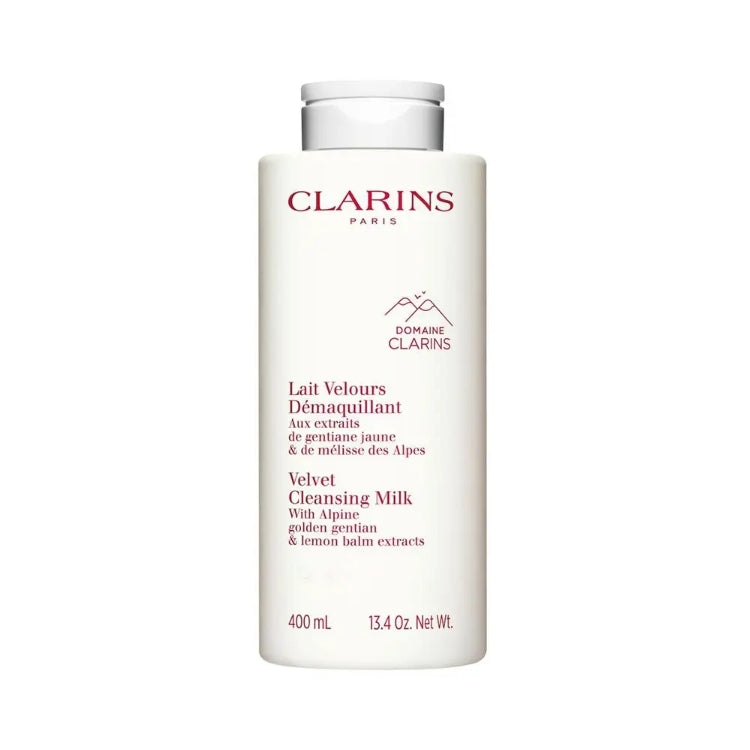 Clarins - Lait Velours Démaquillant Aux Extraits De Gentiane Jaune & Mélisse Des Alpes - Velvet Cleansing Milk - With Alpine Golden Gentian & Lemon Balm Extracts