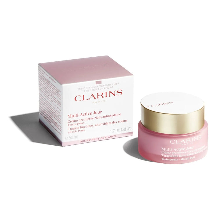 Clarins - Multi-Active Jour - Crème Premières Rides Antioxydante - Toutues Peaux - Targets Fine Lines, Antioxidant Day Cream - All Skin Types