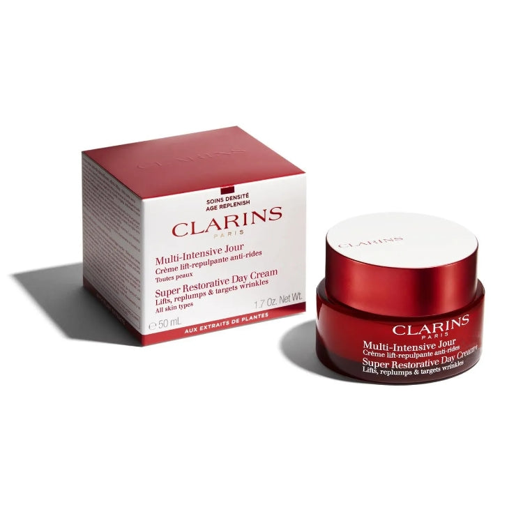 Clarins - Multi-Intensive Jour - Crème Lift-Repulpante Anti-Rides - Peaux Très Séches - Super Restorative Day Cream - Lifts, Replumps & Targets Wrinkles - Very Dry Skin