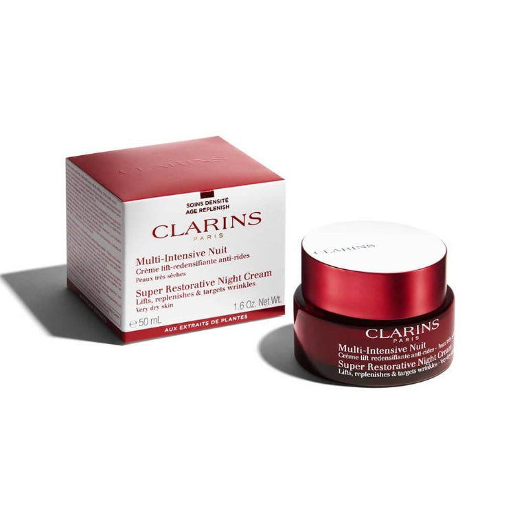 Clarins - Multi-Intensive Nuit - Crème Lift-Redensifiante Anti-Rides - Peaux Très Sèches - Super Restorative Night Cream - Lifts - Replenishes & Targets Wrinkles - Very Dry Skin