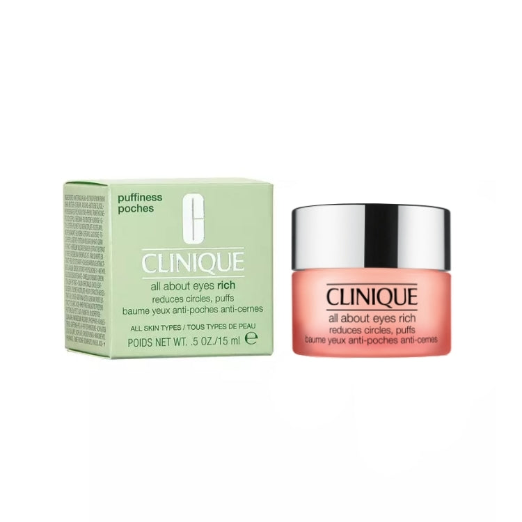 Clinique - All About Eyes Rich - Reduces Circles Puffs - Baume Yeux Anti-Poches Anti-Cernes - All SKin Types - Tous Types De Peau