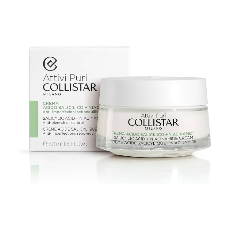 Collistar - Attivi Puri - Crema Acido Salicilico + Niacinamide - Salicylic Acid + Niacinamide Cream - Crème Acide Salicylique + Niacinamide