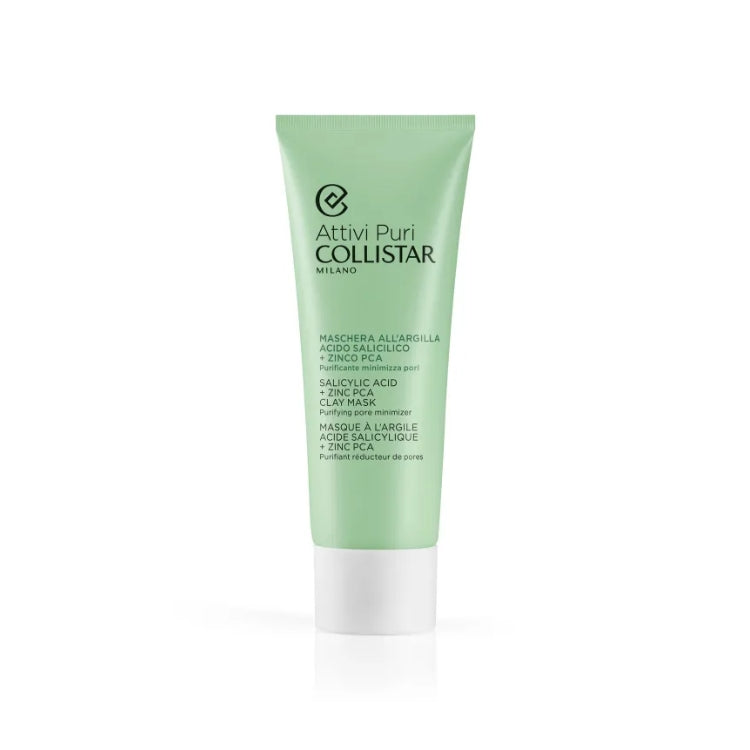 Collistar - Attivi Puri - Maschera All'Argilla Acido salicilico + Zinco PCA - Purificante Minimizza Pori - Salicylic Acid + Zinc PCA Clay Mask - Purifying Pore Minimizer