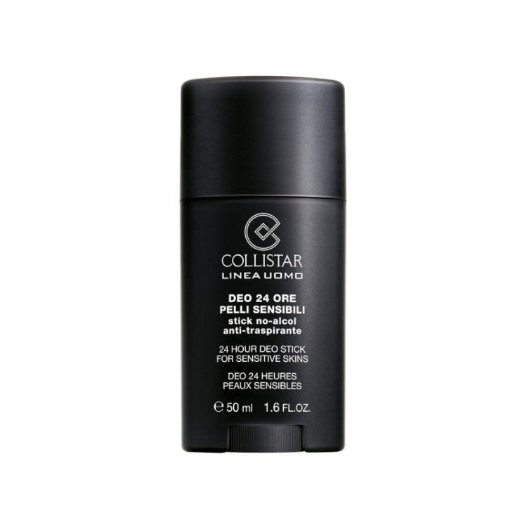 Collistar - Linea Uomo - Deo 24 Ore Pelli Sensibili - Stick No-Alcol Anti-Traspirante - 24Hour Deo Stick For Sensitive Skins - Deo 24Heures Peaux Sensibles