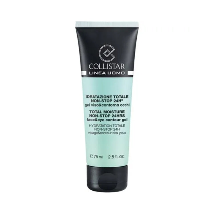 Collistar - Linea Uomo - Idratazione Totale Non-Stop 24H - Gel Viso E Contorno Occhi - Total Moisture Non-Stop 24Hrs - Face & Eye Contour Gel - Hydratation Totale Non Stop 24H - Visage & Contour Des Yeux