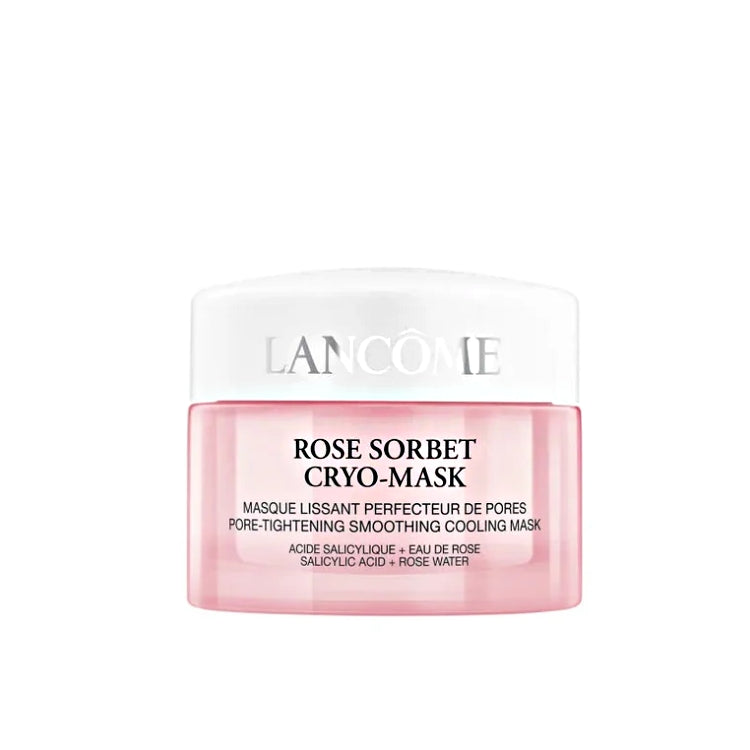 Lancôme - Rose Sorbet Cryo-Mask - Masque Lissant Perfecteur De Pores - Pore-Tightening Smoothing Cooling Mask - Acide Salcicylique + Eau De Rose - Salicylic Acid + Rose Water