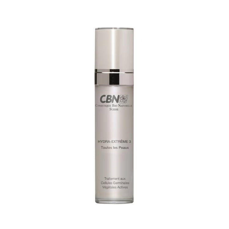Cosmetique Bio Naturelle Suisse - Hydra-Extrême 3 - Toutes Les Peaux - Traitement Aux Cellules Germinales Végétales Active