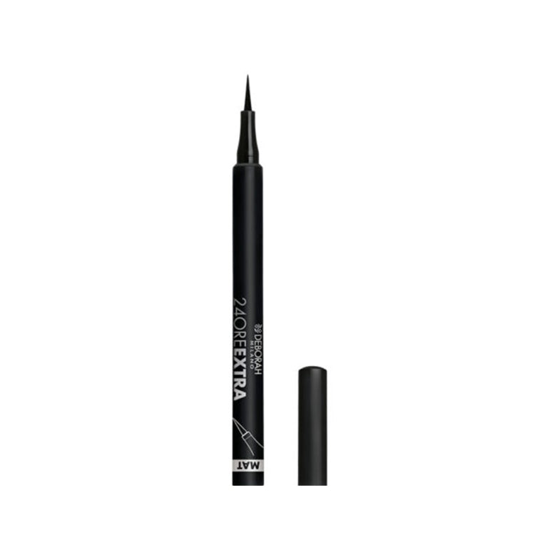 Deborah - 24 Ore Extra - Slim Felt Tip Eyeliner Pen Mat - Punta Feltro Extra Precisa & Facile - Tenuta Tutto Il Giorno