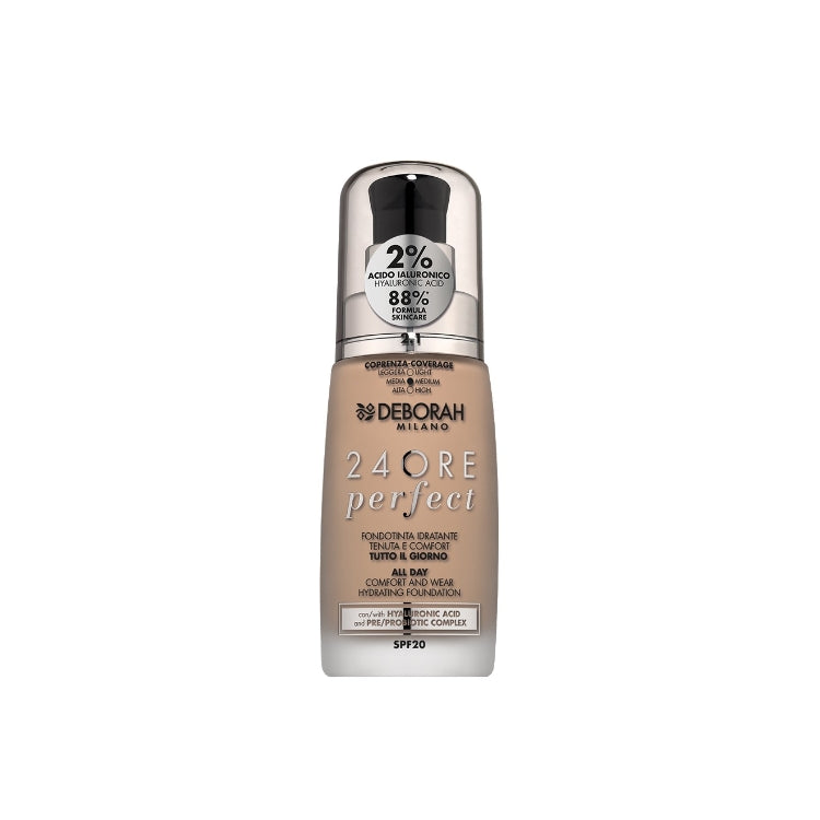 Deborah - 24 Ore Perfect - Fondotinta Idratante Tenuta E Comfort Tutto Il Giorno - All Day Comfort And Wear Hydrating Foundation - SPF 20