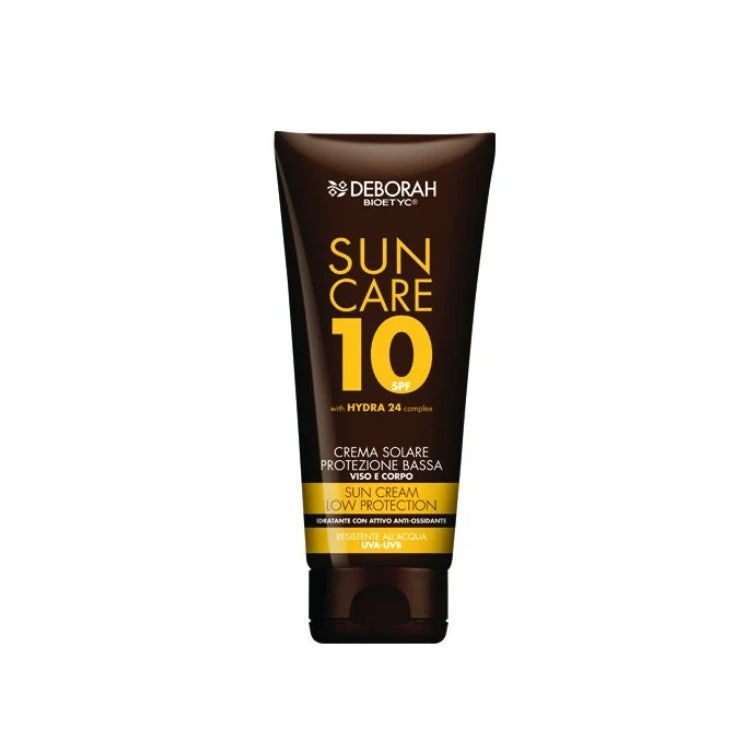Deborah - Bioetyc - Sun Care 10 SPF With Hydra 24 Complex - Crema Solare Protezione Bassa - Viso E Corpo - Sun Cream Low Protection
