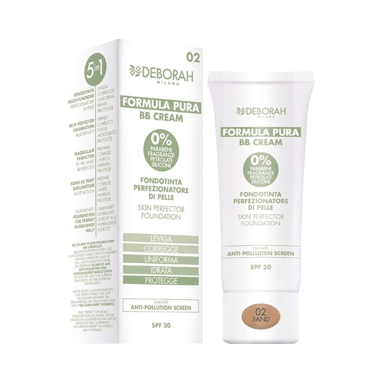 Deborah - Formula Pura - BB Cream - Fondotinta Perfezionatore Di Pelle - Skin Perfector Foundation - SPF 20