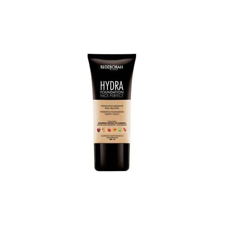 Deborah - Hydra - Foundation Face Perfect - Fondotinta Idratante Pelle Vellutata - Hydrating Foundation Velvet Touch - SPF 15