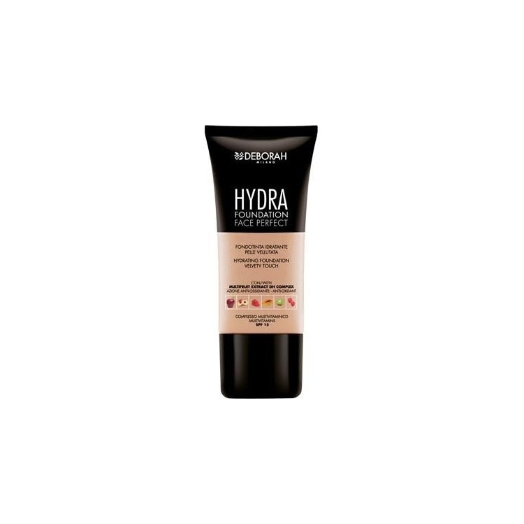 Deborah - Hydra - Foundation Face Perfect - Fondotinta Idratante Pelle Vellutata - Hydrating Foundation Velvet Touch - SPF 15