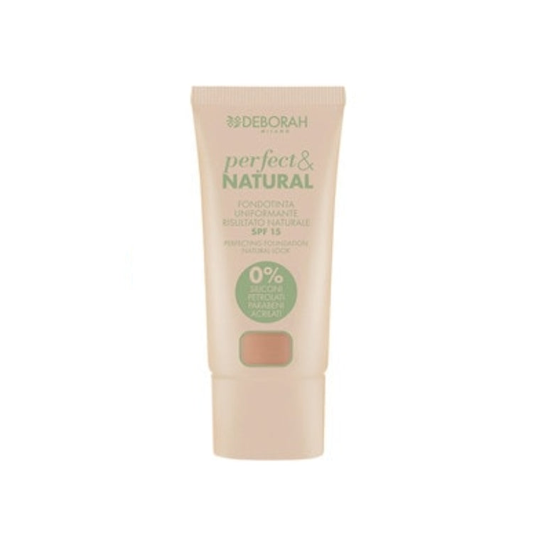Deborah - Perfect&Natural - Fondotinta Uniformante Risultato Naturale - Perfecting Foundation Natural Look - SPF 15