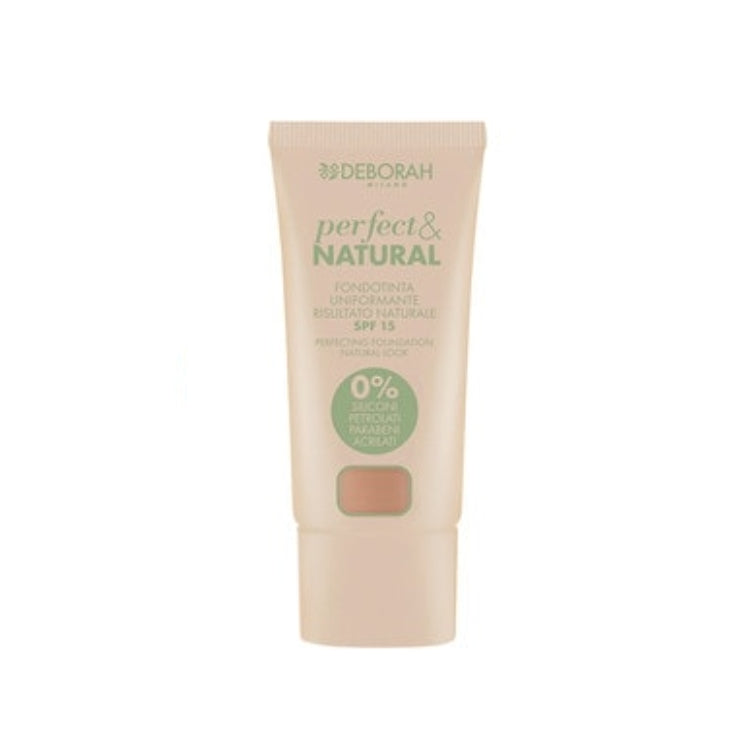 Deborah - Perfect&Natural - Fondotinta Uniformante Risultato Naturale - Perfecting Foundation Natural Look - SPF 15