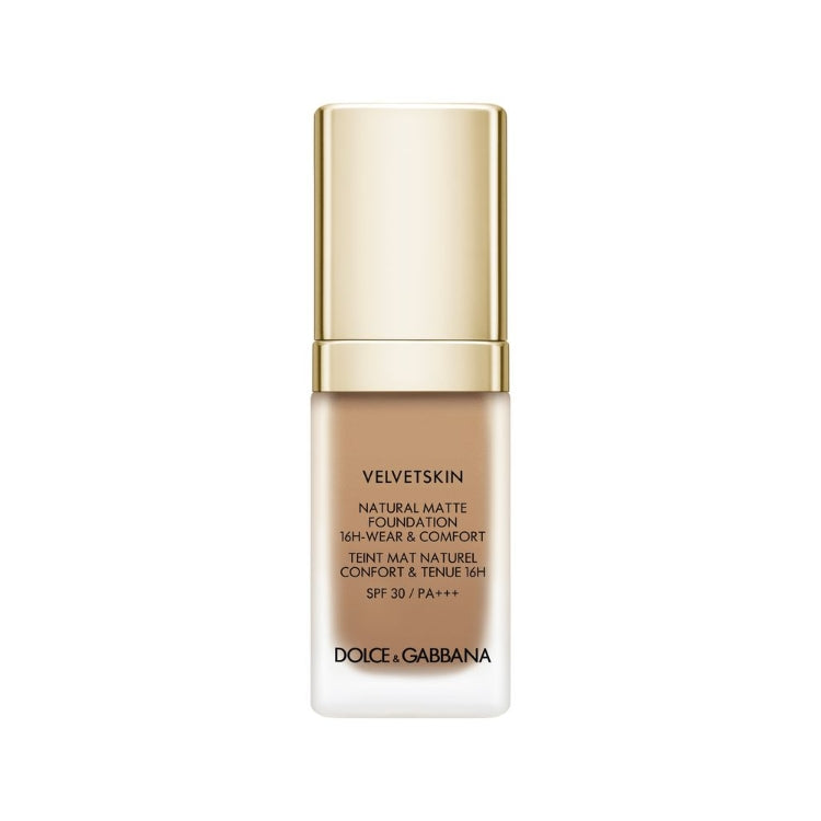 Dolce & Gabbana - Velvet Skin - Natural Matte Foundation - 16H-Wear & Comfort - Teint Mat Naturel - Confort & Tenue 16H - SPF 30/PA+++