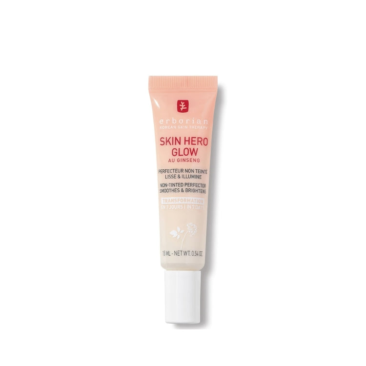 Erborian - Korean Skin Therapy - Skin Hero Glow Au Ginseng - Perfecteur Non Teinté Lisse & Illumine - Non-Tinted Perfector Smoothes & Brightens - Transformation En 7 Jours - In 7 Days
