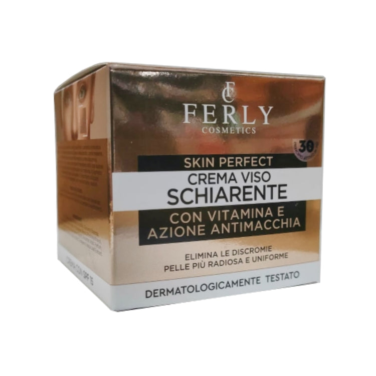 Ferly Cosmetics - Ultra Lift - Crema Viso Schiarente - Con Vitamina E - Azione Antimacchia - Elimina Le Discromie - Pelle Più Radiosa & Uniforme - Dermatologicamente Testato - SPF 15