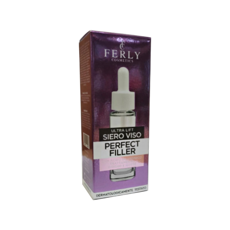 Ferly Cosmetics - Ultra Lift Siero Viso - Perfect FIller - Con Acido Ialuronico Trattamento Giorno & Notte - Dermatologicamente Testato