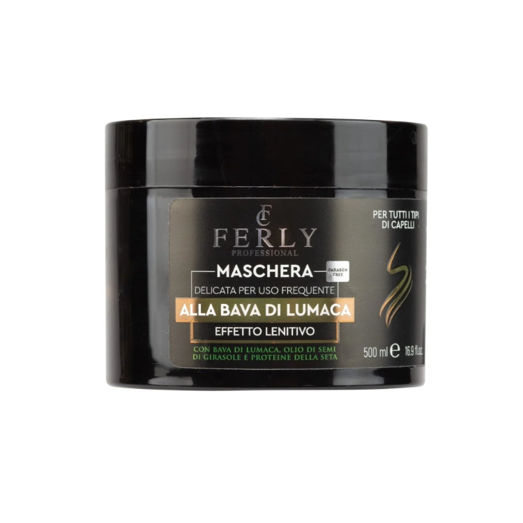Ferly Professional - Maschera Delicata Per Uso Frequente - Alla Bava Di Lumaca - Effetto Lenitivo - Con Bava Di Lumaca Olio Di Semi Di Girasole & Proteine Della Seta