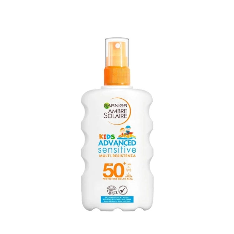 Garnier - Ambre Solaire - Kids Advanced Sensitive - Multi-Resistenza - IP 50+ - Protezione Molto Alta