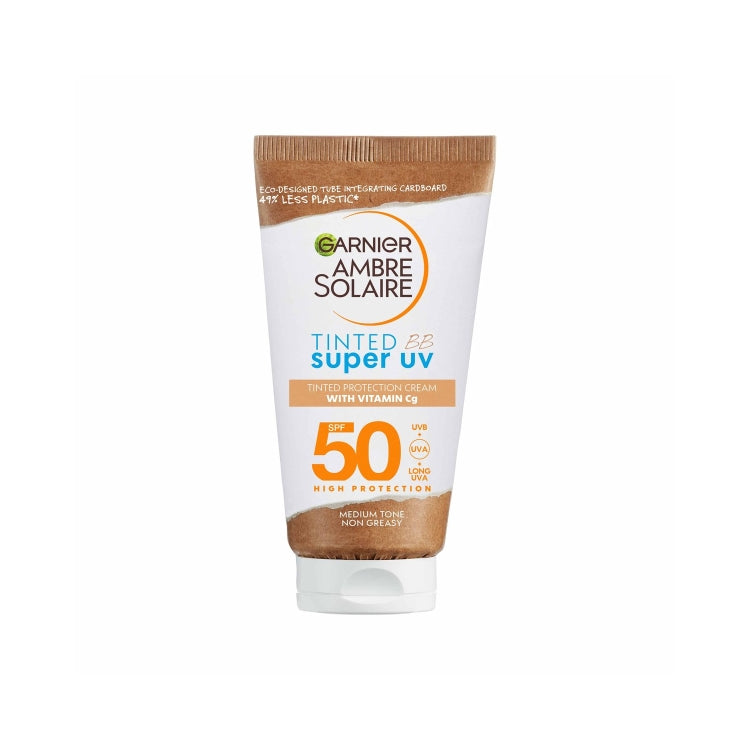 Garnier - Ambre Solaire - Tinted BB Super Uv - Tinted Protection Cream - With Vitamin Cg - SPF 50
